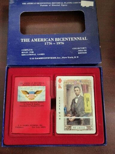 Vintage Playing Cards The American Bicentennial Portraits  Civil War