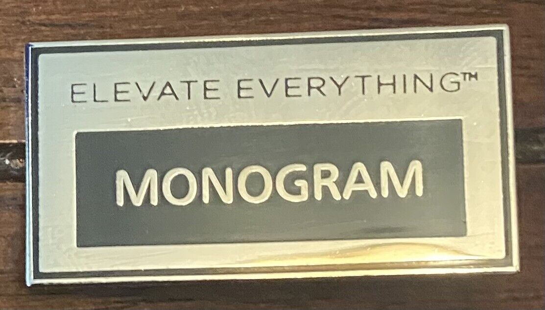GE Monogram Elevate Everything Lapel Pin Hat Pin