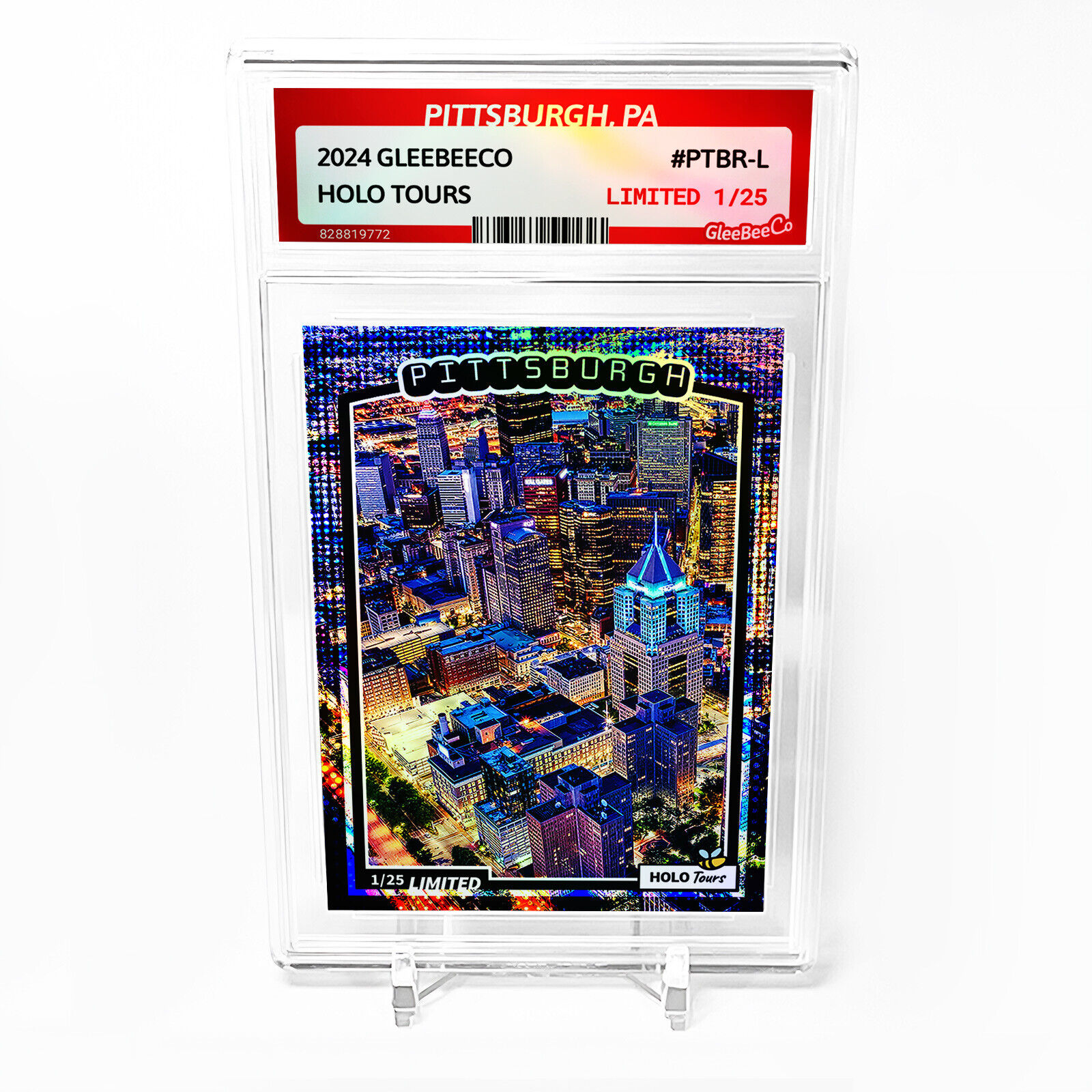 PITTSBURGH, PA Card 2024 GleeBeeCo Holo Tours Slabbed #PTBR-L Only /25
