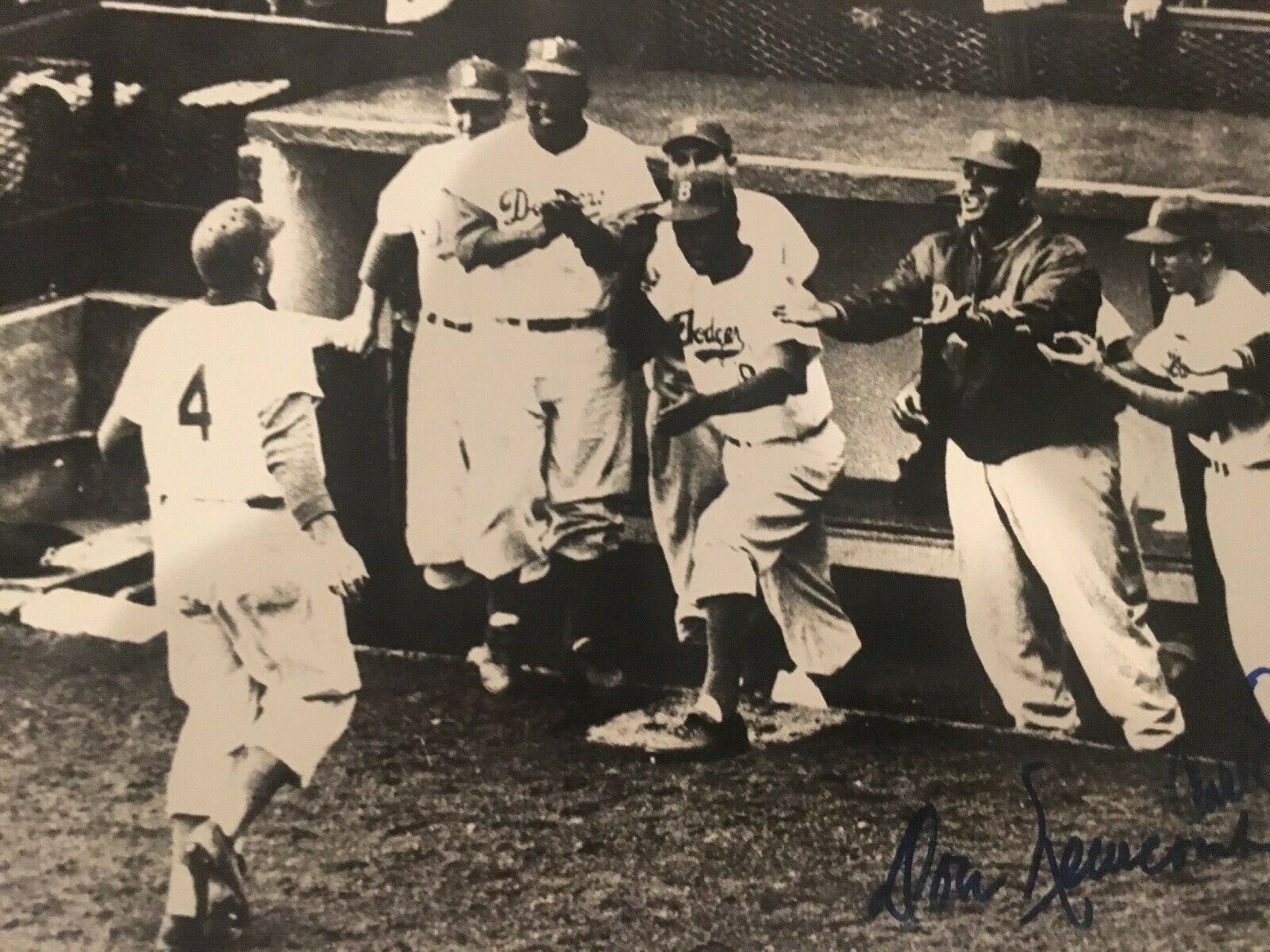 Don Newcombe Signed autograph Brooklyn Dodgers 11x14 Photo \