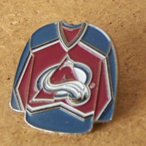 Colorado Avalanche jersey lapel pin maroon NHL Strike Zone variety