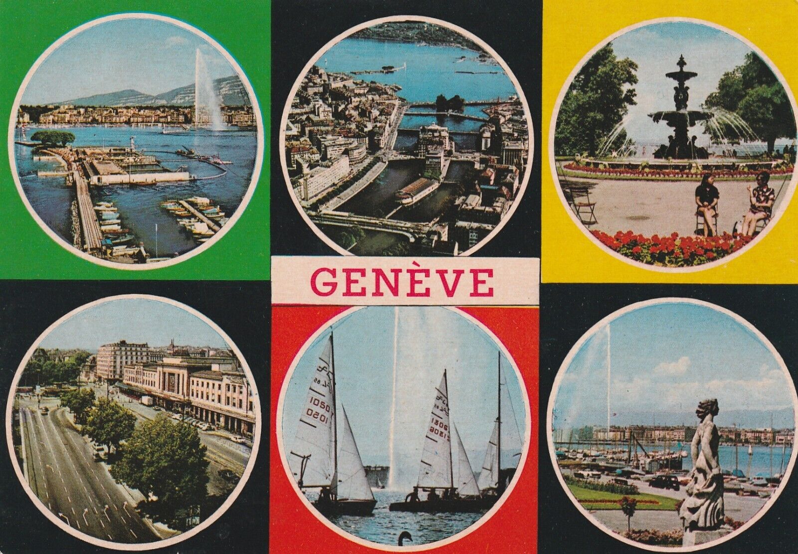 Vintage Postcard Geneva Switzerland Unposted