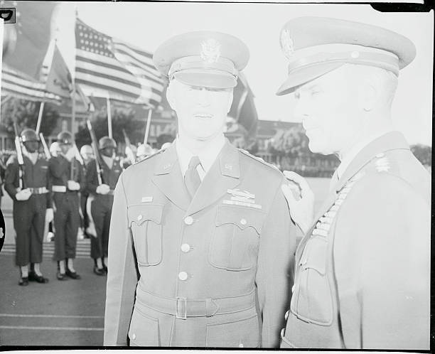 Ceremonies mark Gen. Dean\'s retirement. San Francisco. Army Ch - 1955 Old Photo