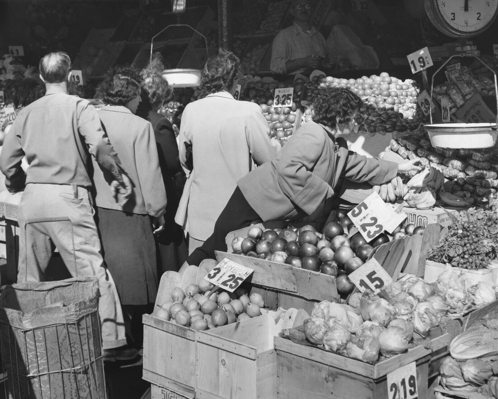 Salz Bros. Market Photo At Brooklyn Terminal Market NYC 1951 8x10 Kitchen Décor
