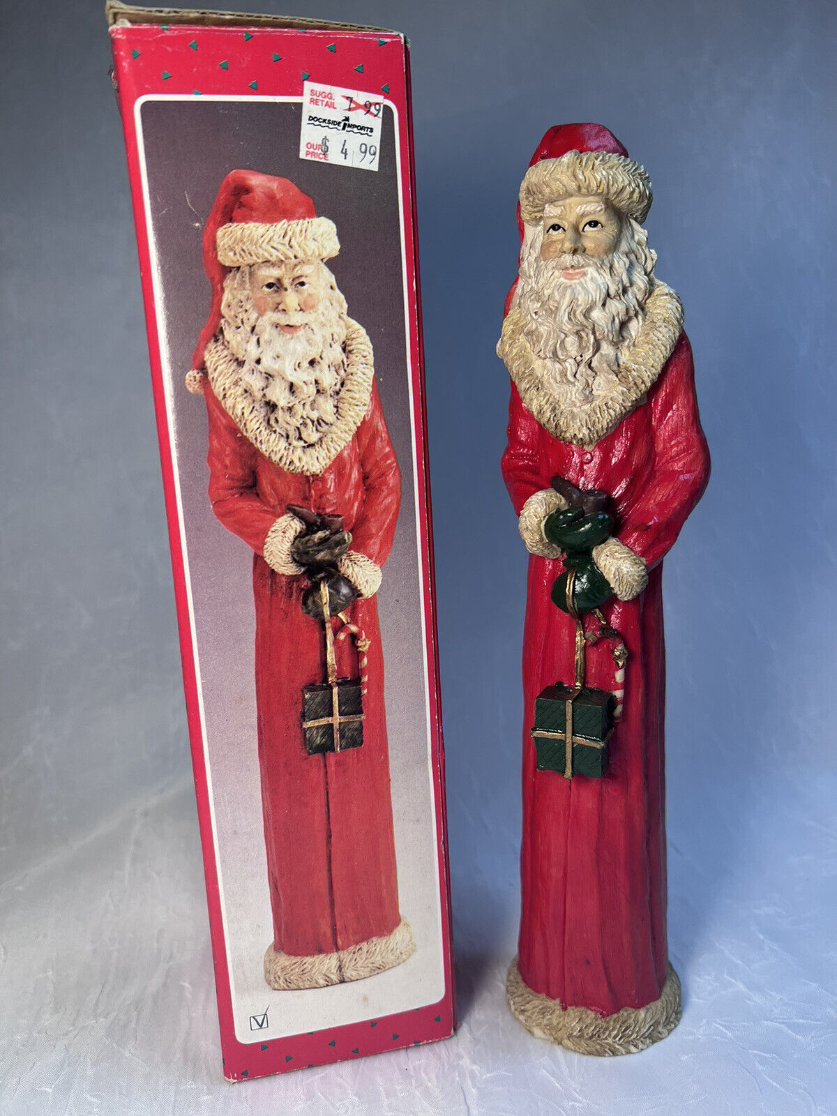 Artmark Pencil Santa Claus Vintage Figurine Christmas Holiday Hand Crafted 1993
