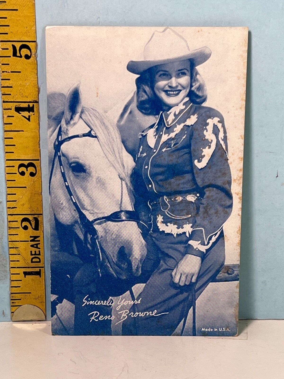 1947-66 Exhibit Card Pinup Cowgirl Reno Browne