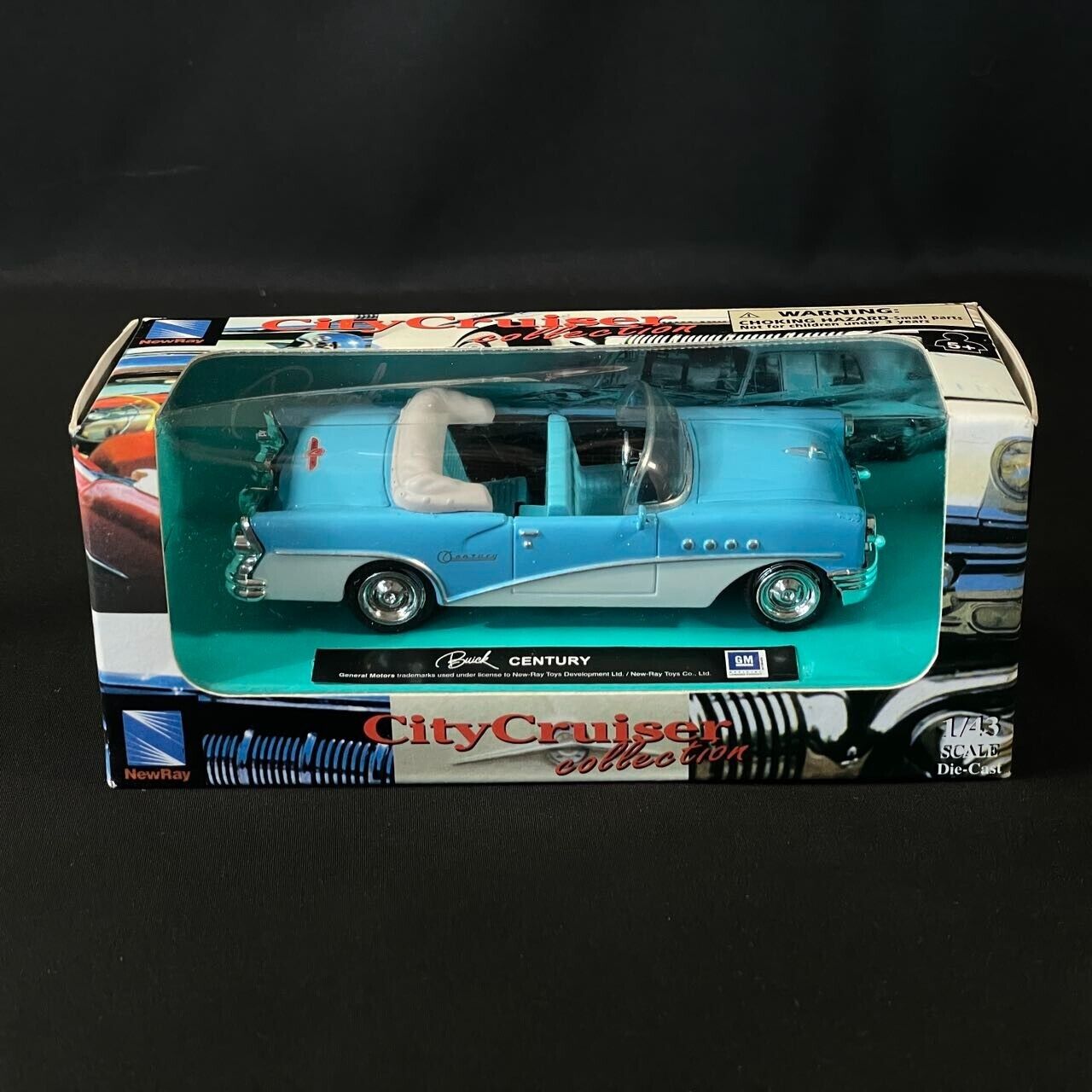 New Ray City Cruisers Collection Buick Century 1955 Model Car 1:43 New In Box