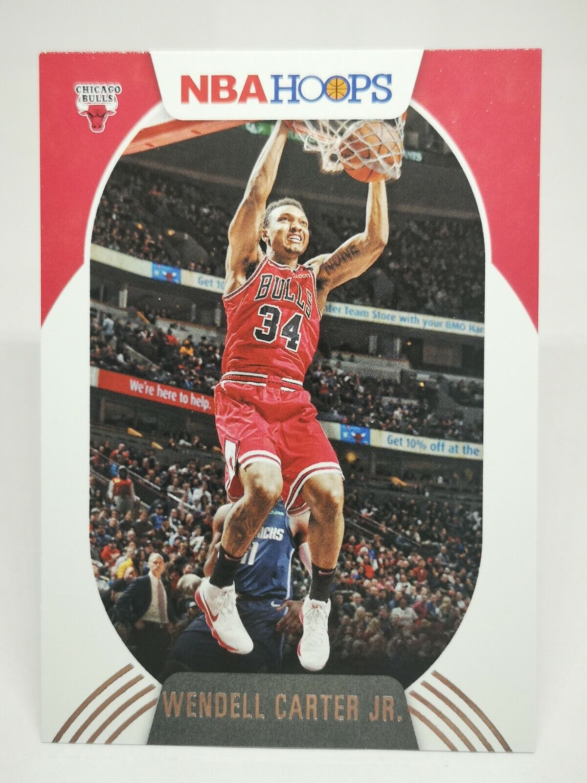 2020-21 Panini Hoops N29 Card NBA Base #28 Wendell Carter Jr. Chicago Bulls