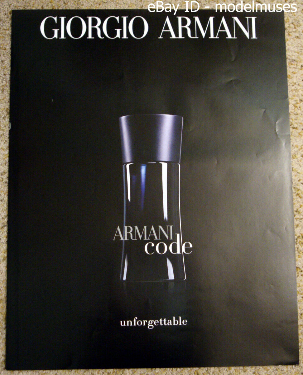 GIORGIO ARMANI Men\'s Fragrance POSTER armani code bottle photo - 22\