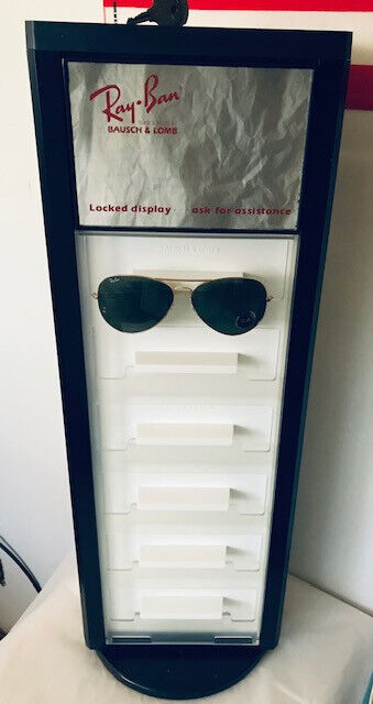 New Vintage Ray Ban Display Case Counter Unit 1994 production date 12 Piece Lock
