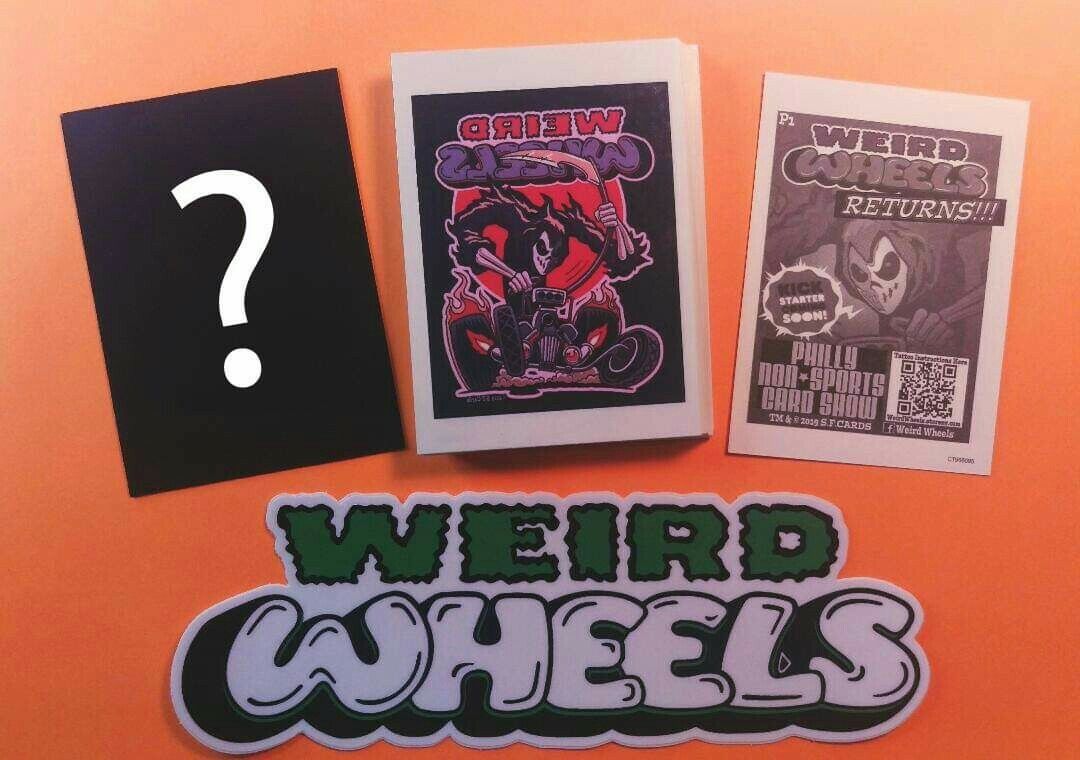 2019 Weird Wheels Promo P1 Tattoo Philly Non Sports Card Show 40 pack + P2 card