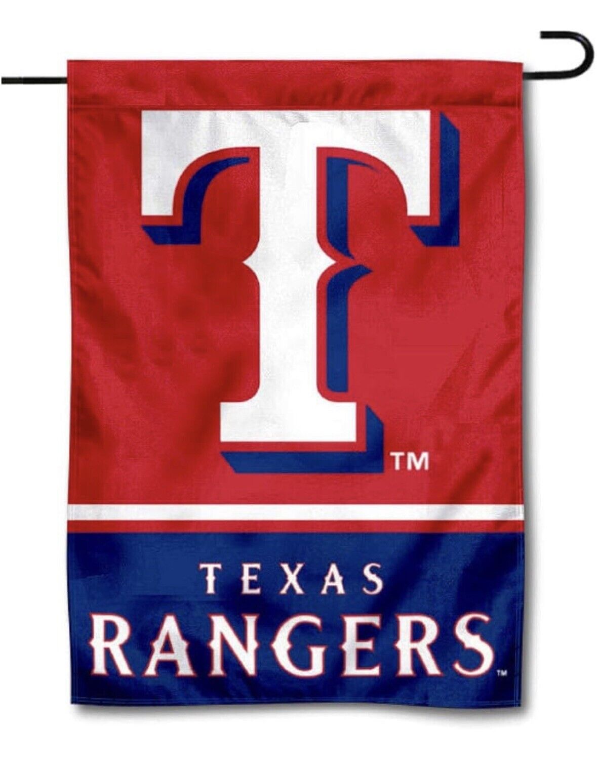 MLB Texas Rangers Garden Flag Double Sided MLB Rangers Premium Yard Flag