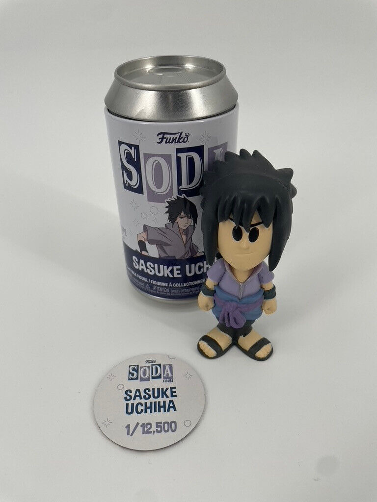 Funko Soda Sasuke Uchiha Common Figure SPD Soda Kit Pog Protector Naruto