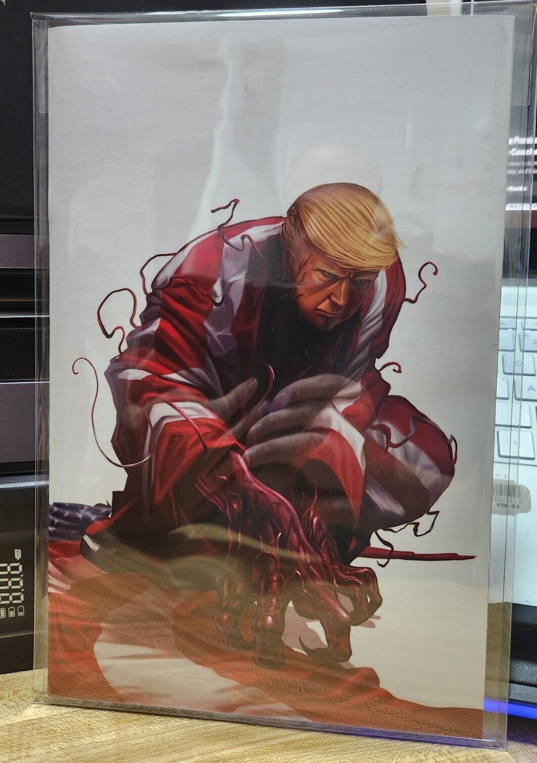 COSPLAY WARS: CARNAGIZED TRUMP (CRAIN HOMAGE) 79/100 WITH NUMBERED COA CARNAGE