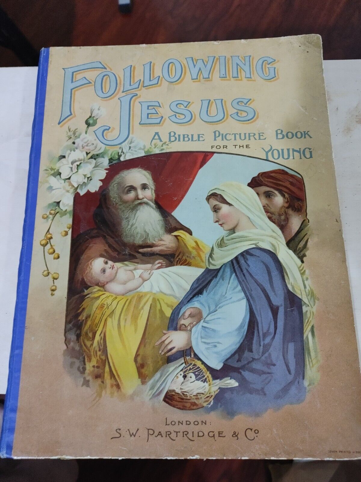 Antique childrens book Following Jesus A Picture Book For The Young