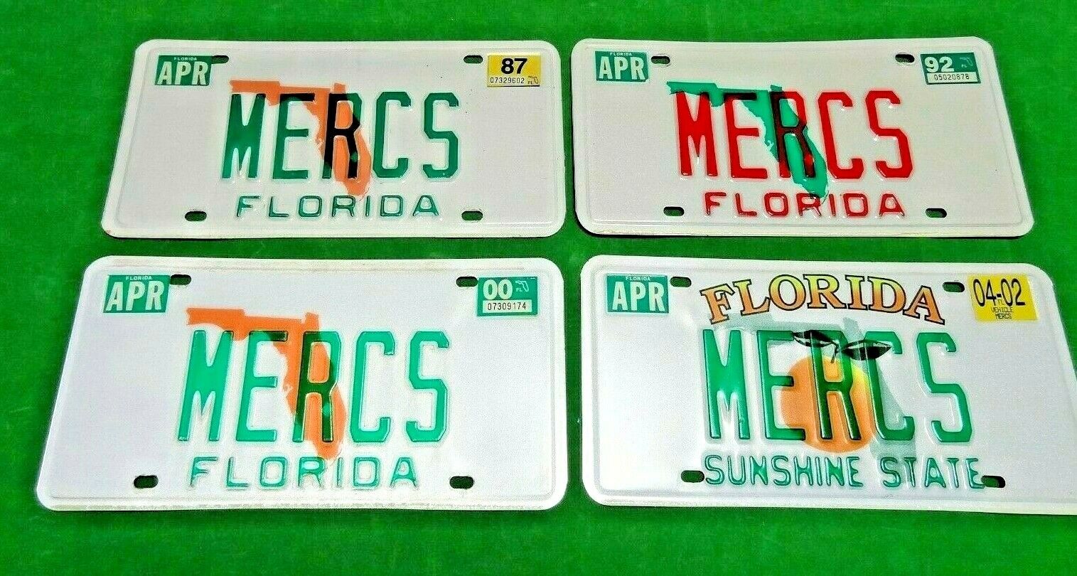 50\'s and 60\'s Mercury Florida License Plate \