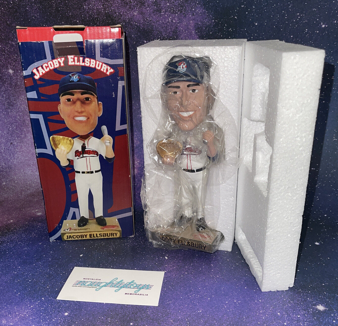Red Sox JACOBY ELLSBURY Spinners Bobblehead 6/22/12 Gold Glove Silver Slugger