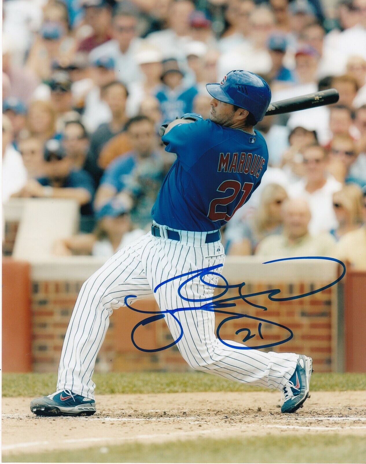 JASON MARQUIS  CHICAGO CUBS  ACTION SIGNED 8x10