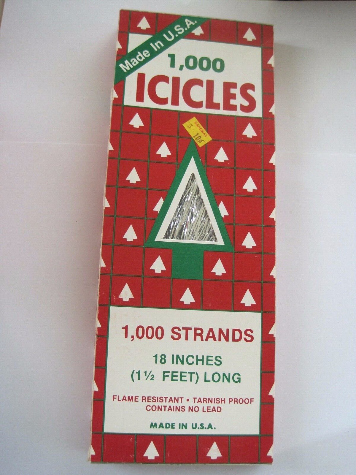 1000 Icicles Tinsel w/ Box Vintage NOS