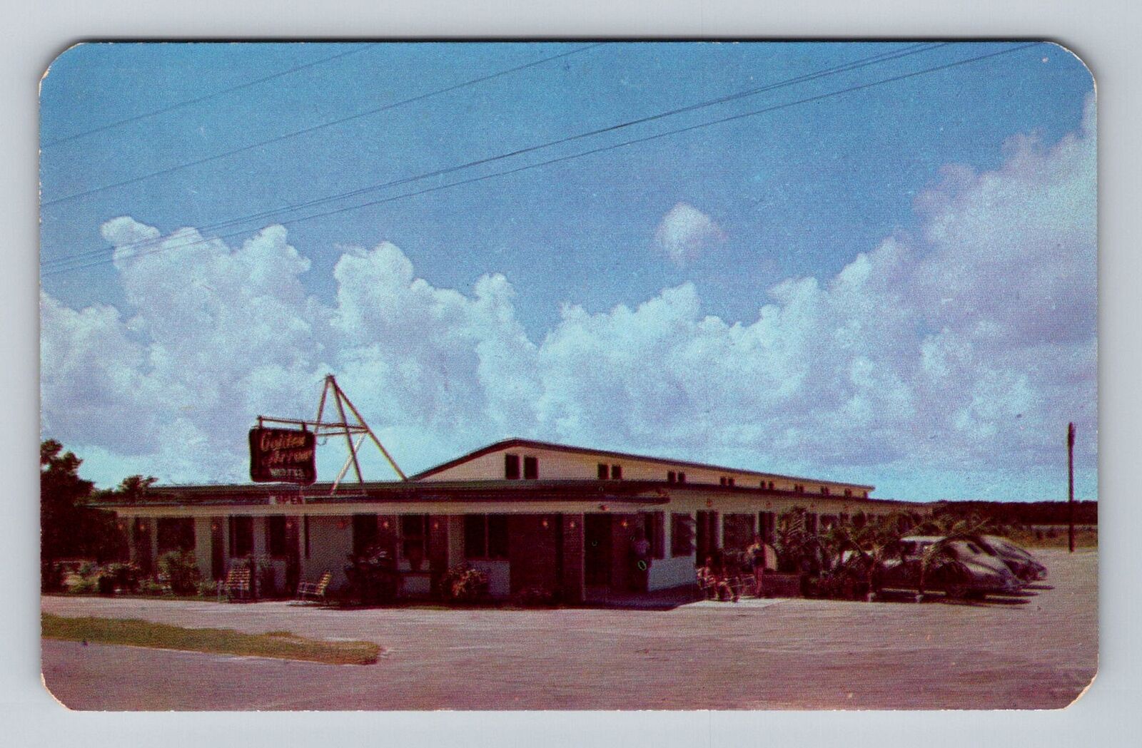 North Miami Beach FL-Florida, Golden Arrow Motel Advertising Vintage Postcard
