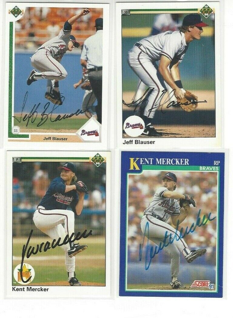  1991 Score #79 Kent Mercker Signed Baseball Card Atlanta Braves