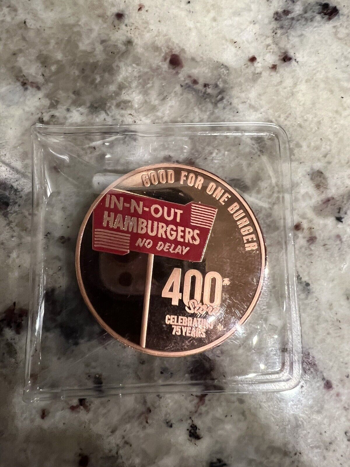 IN-N-OUT Burger 400th Store Anniversary Burger Coin 2023 IDAHO Mint In Case