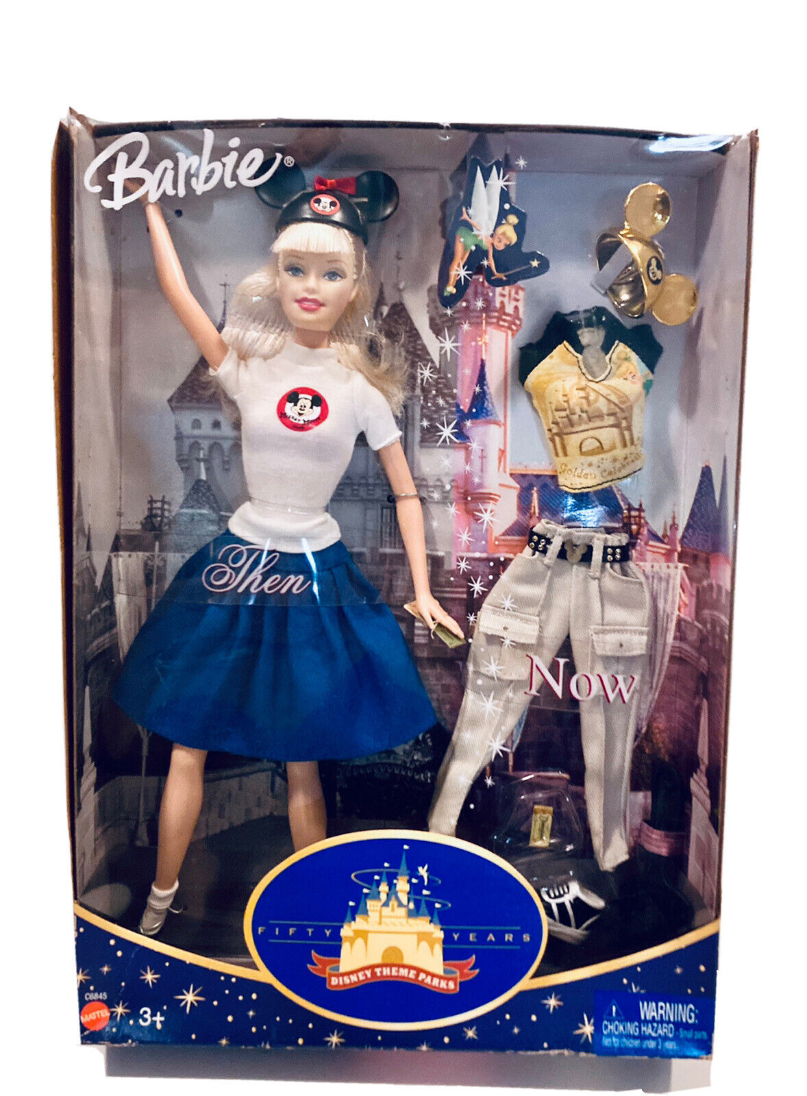 Disneyland 50th Anniversary Then & Now Barbie Mouseketeer  1955 - 2005 NRFB
