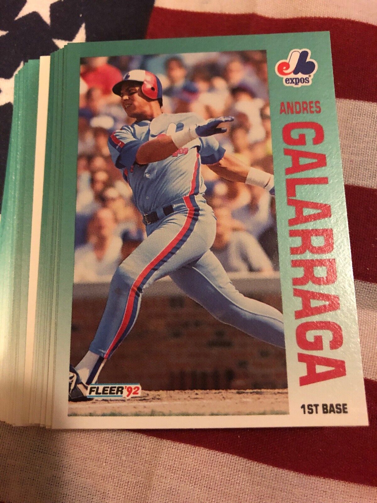 1992 Fleer Expos Team Set With Andres Galarraga And Update Cards
