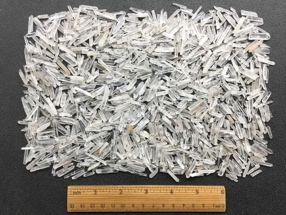 500pcs+ Quartz Crystal Collection 1/2 LB Natural Clear Point EXTRA SMALL Crystal
