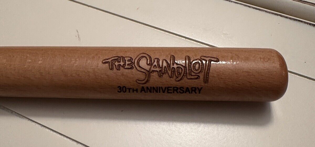 RARE The Sandlot 30th Anniversary Mini Baseball Bat Salt Lake Utah