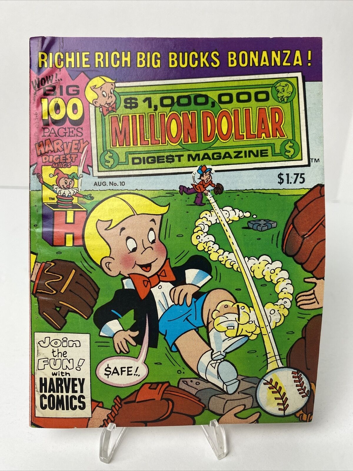 Richie Rich Million Dollar Digest Magazine No. 10 Big Bucks Bonanza Harvey Comic
