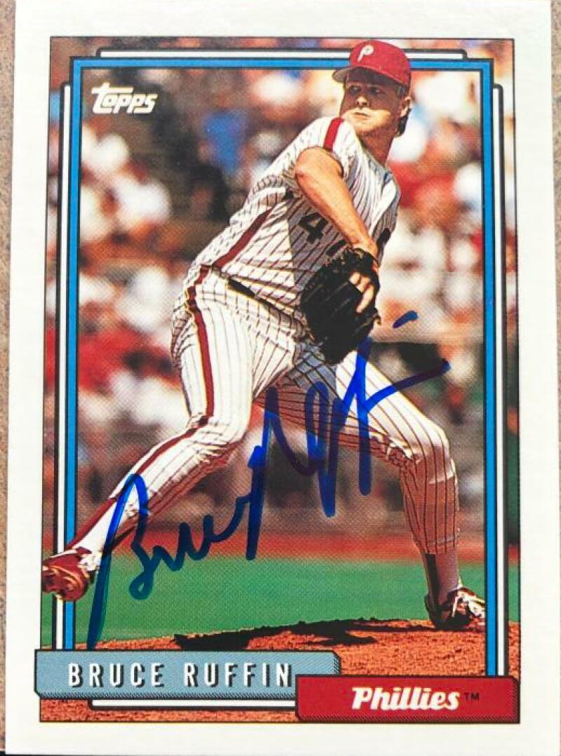 Bruce Ruffin Autographed 1992 Topps #307