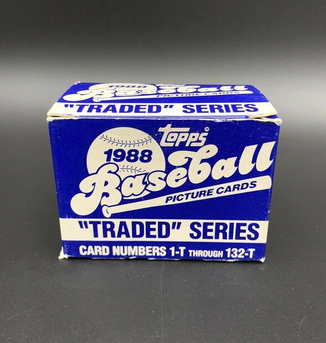 1988 Topps Complete Set Traded Series Unsealed Box Baseball Cards MLB Ex-Mint