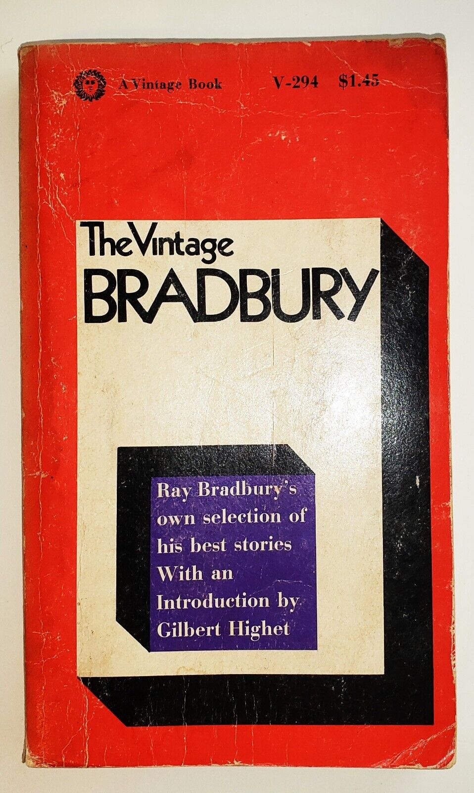 RAY BRADBURY The Vintage Bradbury SIGNED 1st Edition paperback 1965