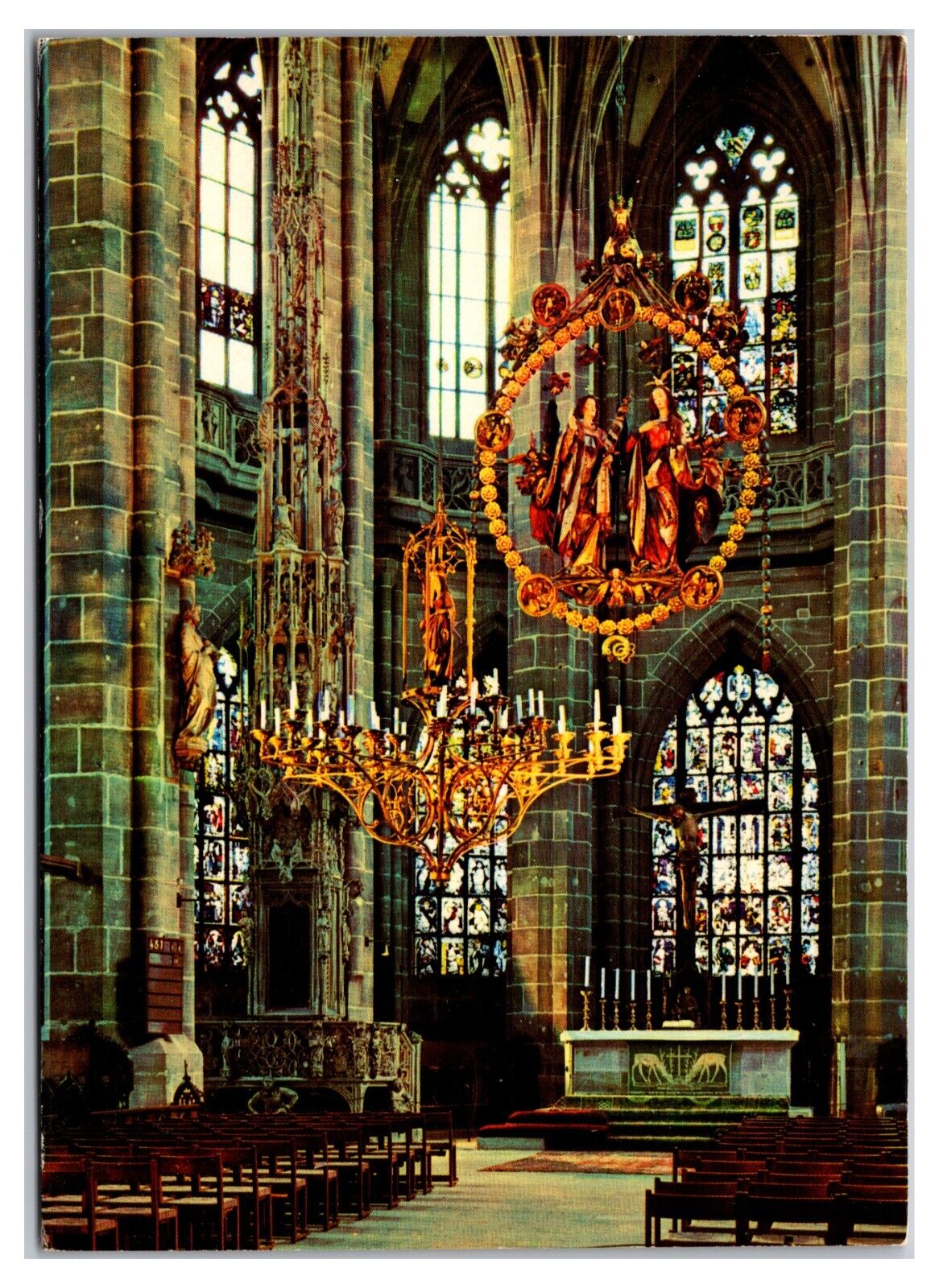 Vintage 1980s - St. Lorenz Hall Choir - Nuremberg, Germany Postcard (UnPosted)