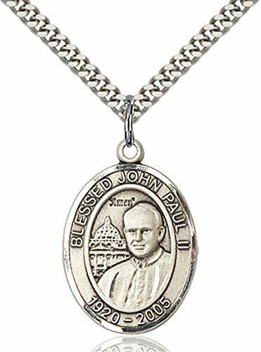 bliss Sterling Silver Pope John Paul II Medal Pendant, 1 Inch