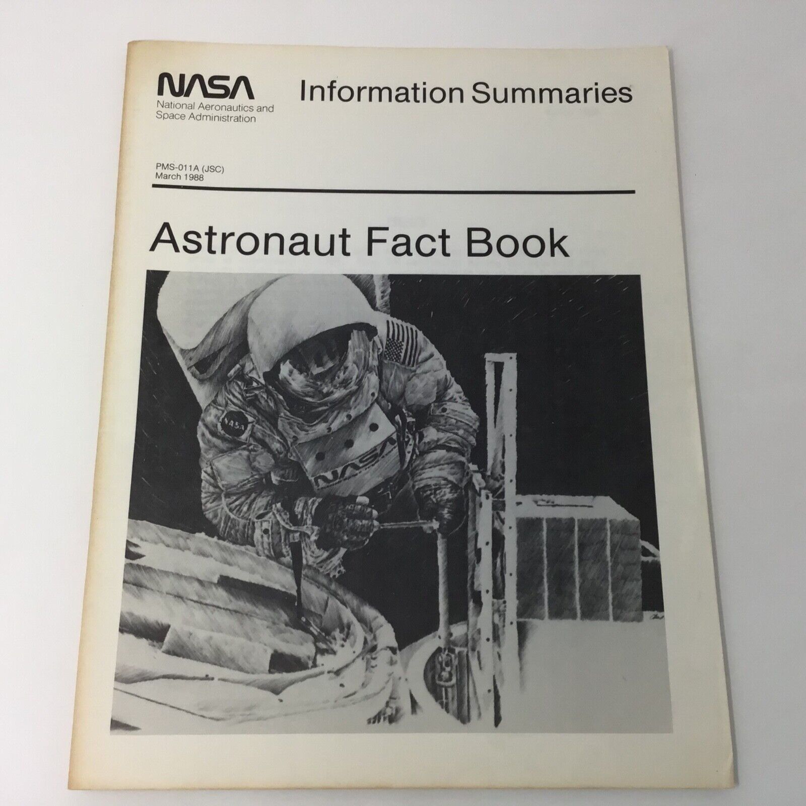 Vintage NASA Information Summaries PMS-011A March 1988 Astronaut Fact Book