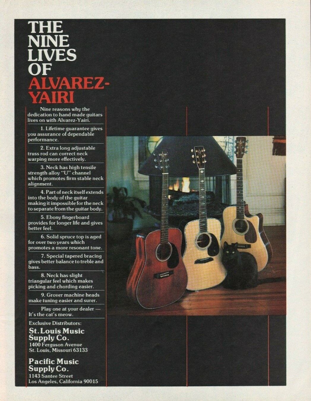 1978 Alvarez-Yairi Guitars - Vintage Ad