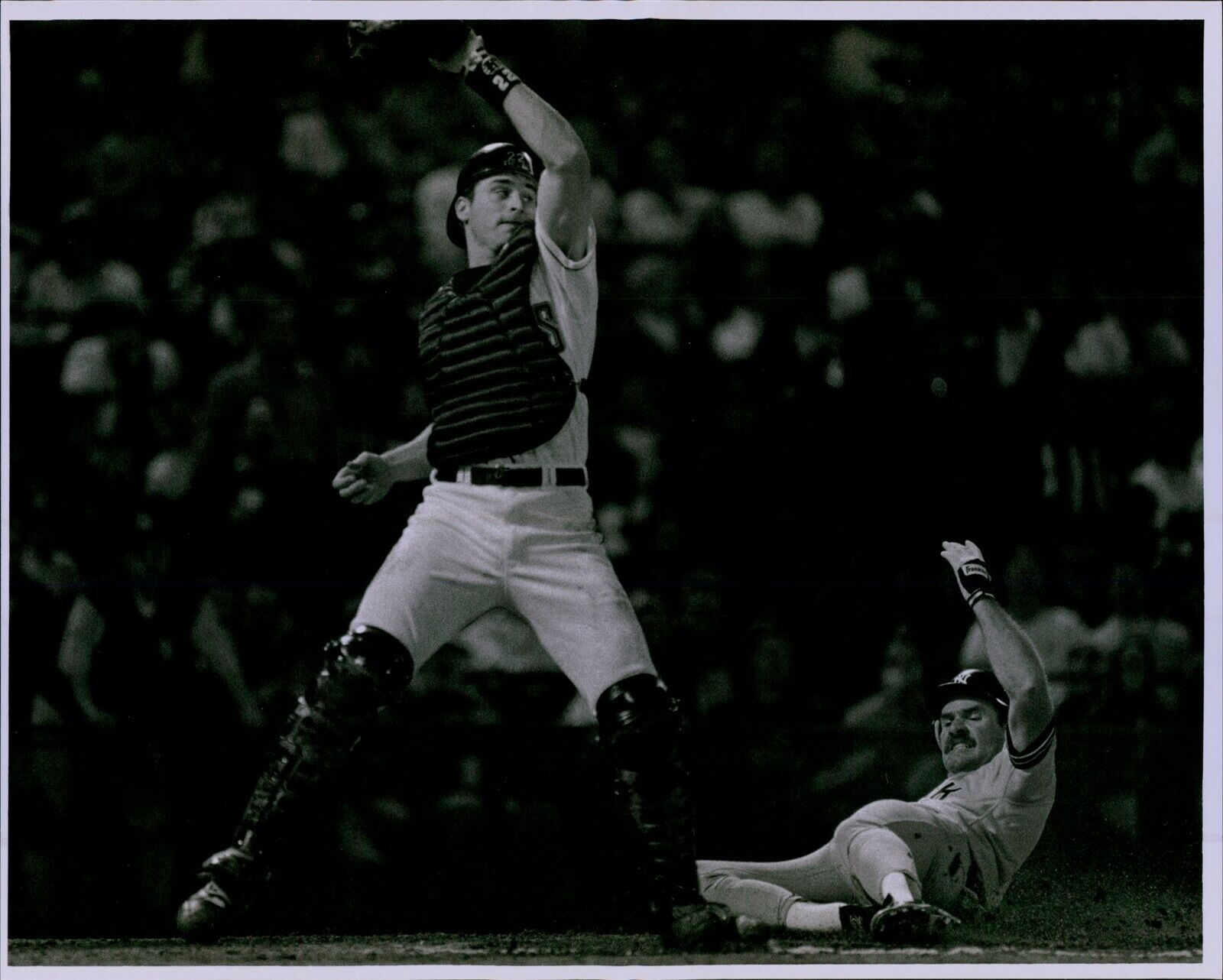 LG793 1995 Original John Cordes Photo MIKE MATHENY WADE BOGGS Brewers Yankees