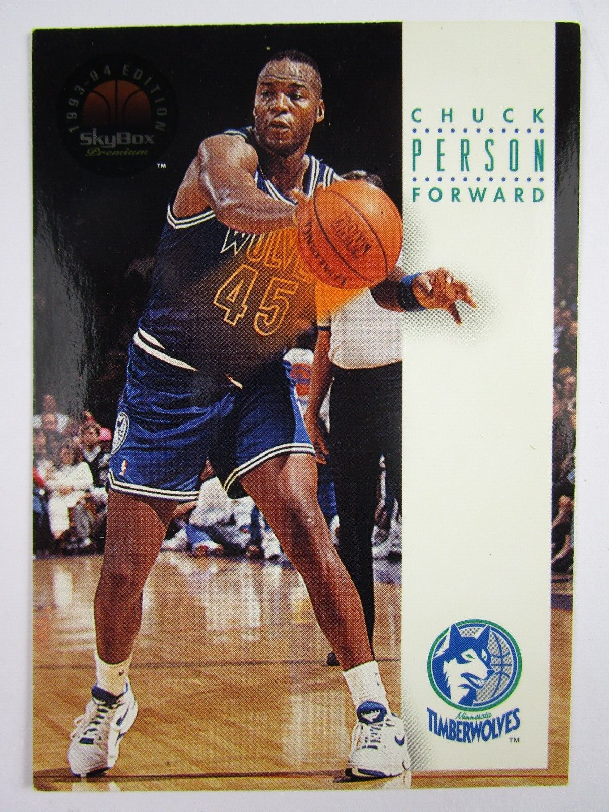 1993-94 Chuck Person Minnesota Timberwolves NBA Skybox Card #117