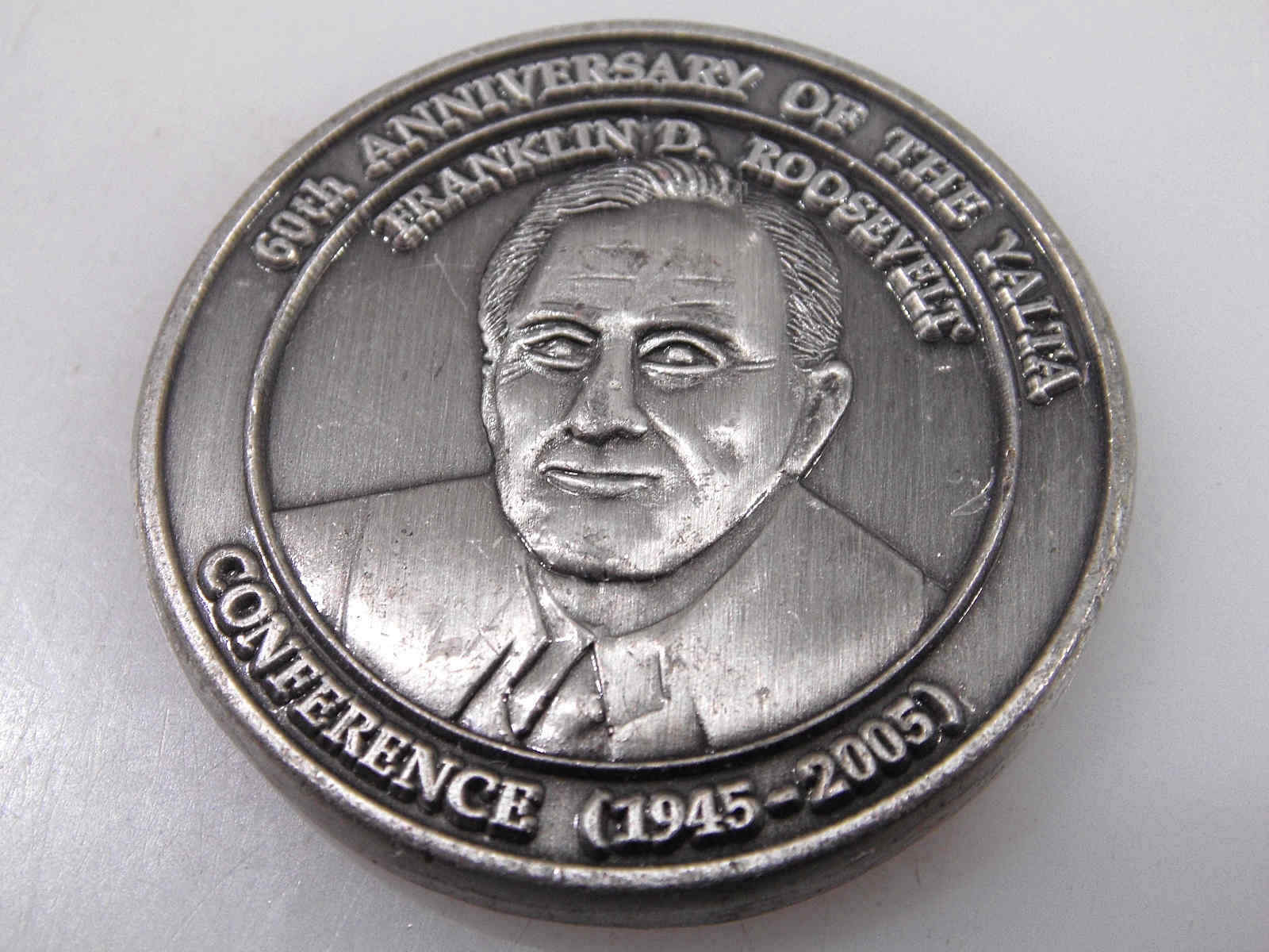 MIDWAY ISLANDS FIVE DOLLARS 60TH ANNIVERSARY OF THE YALTA CHALLENGE COIN