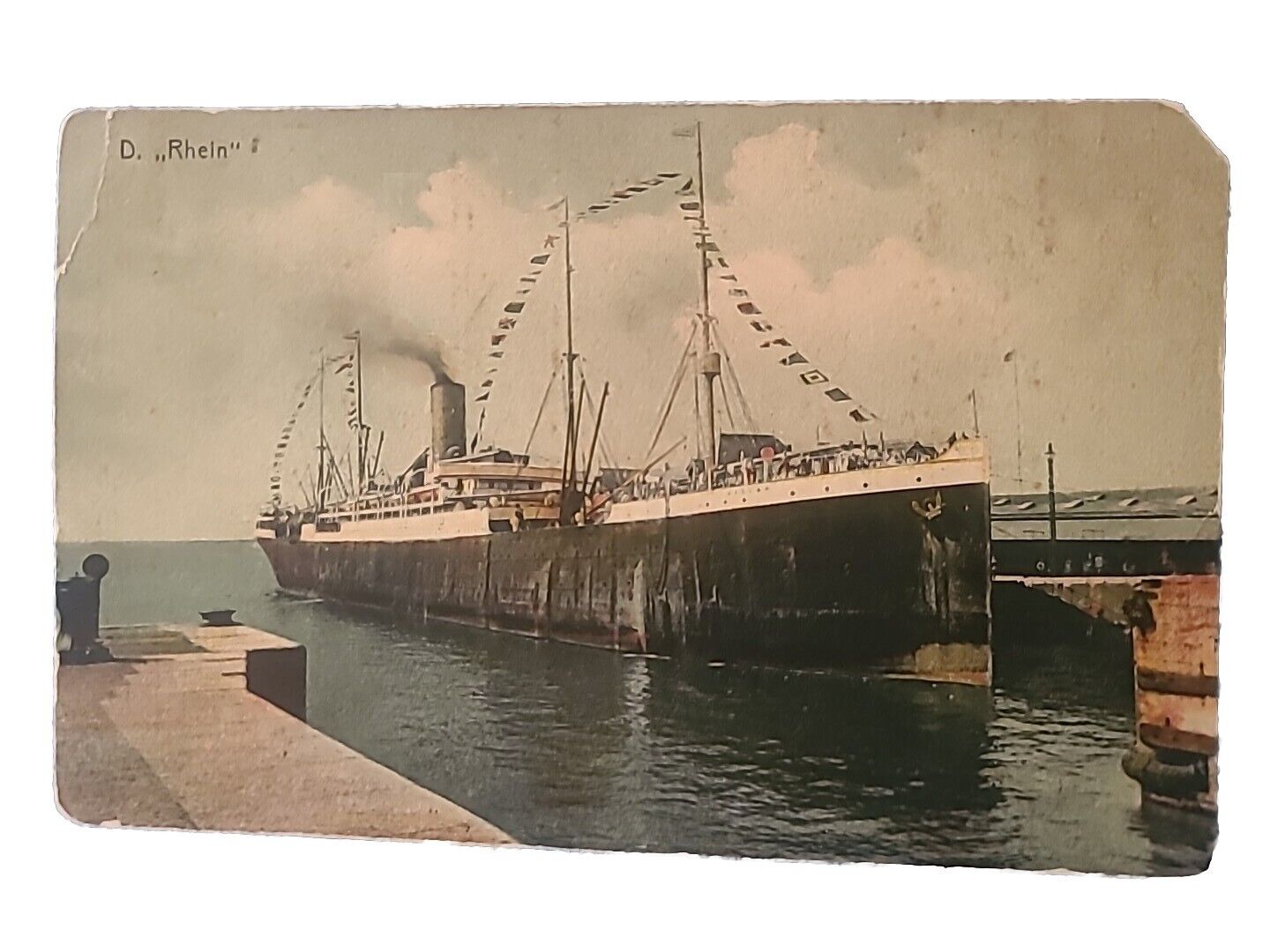 1900s German Ship Pre War Postcard