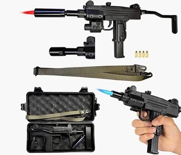 Luxury AR Pistol Torch  Lighter METAL/ABS  w/ Case &  Attachments