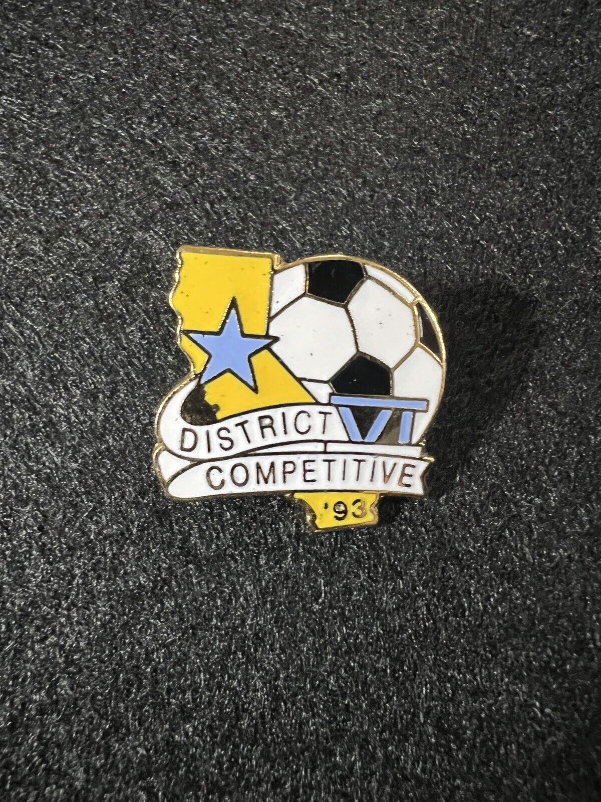 Soccer California District 6 Competitive Soccer Pin 1993