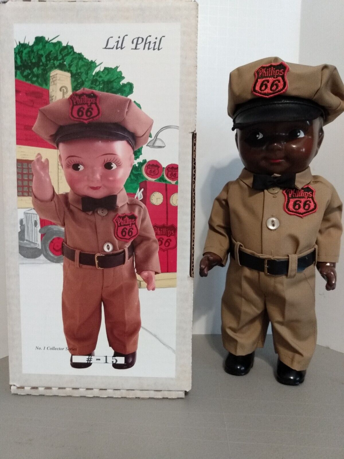 Rare Black Lil\' Phil Gas Station Attendant NOS- #15 of 48 (Ames Doll)