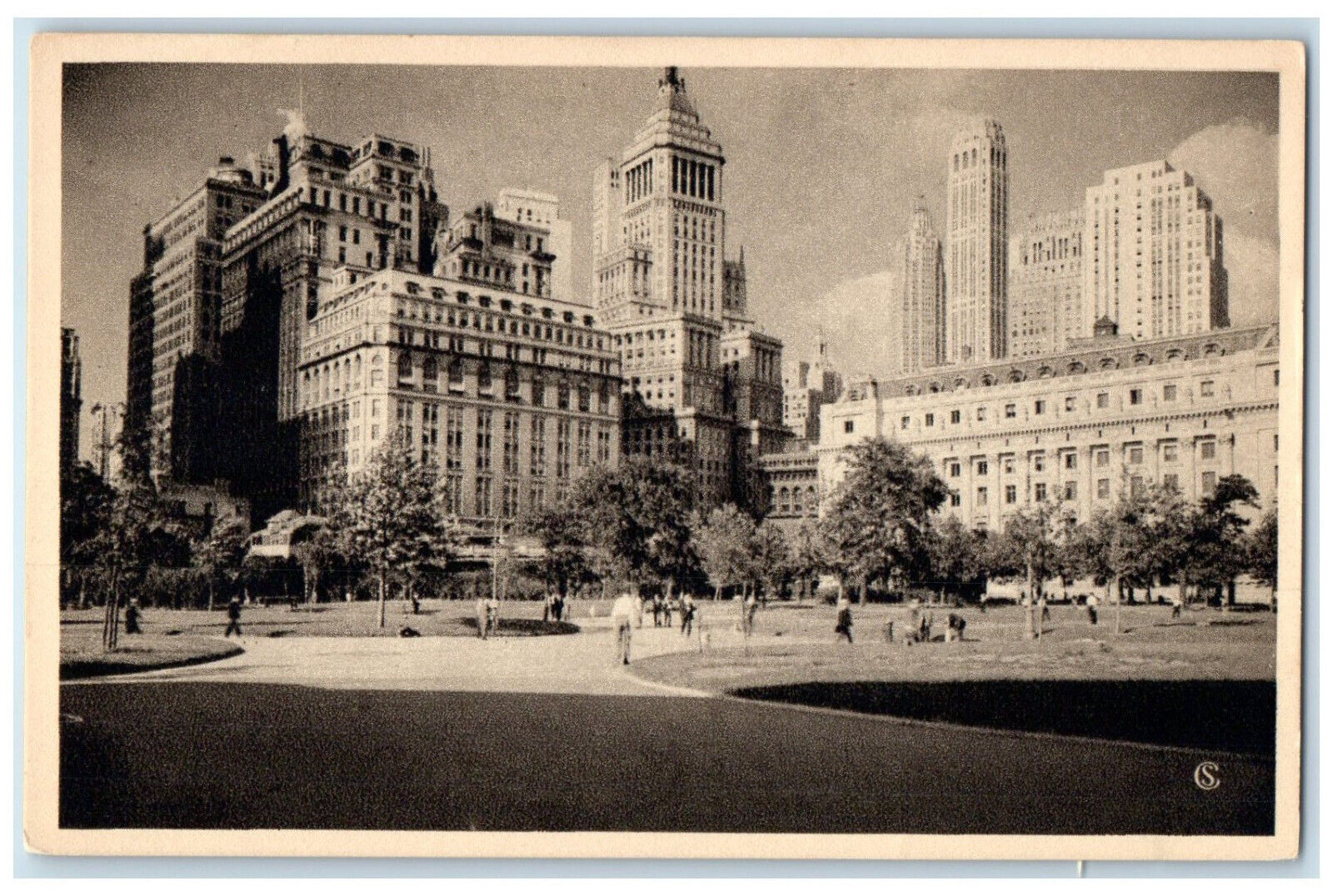 c1920's The Battery American Scene Trade-mark New York City New York NY Postcard