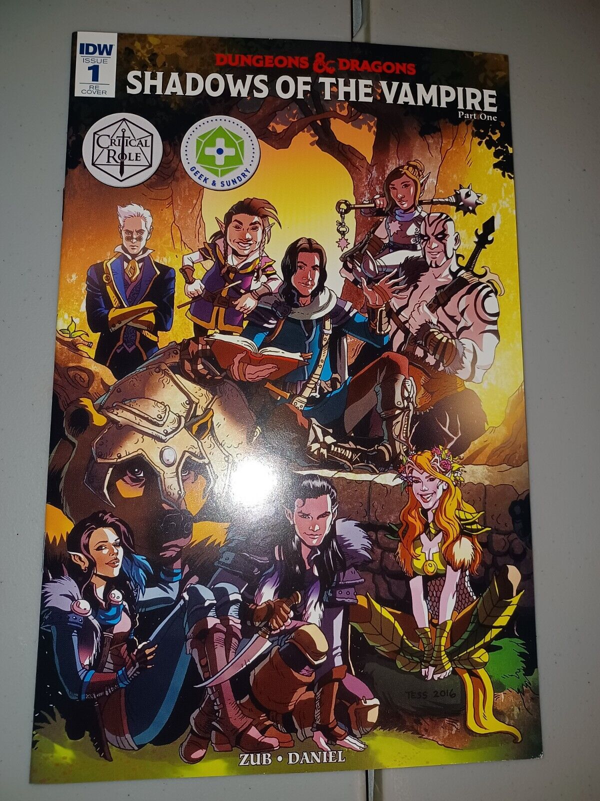 Critical Role: Vox Machina \'Shadows of the Vampire\' DnD D&D IDW 2016 Comic Book