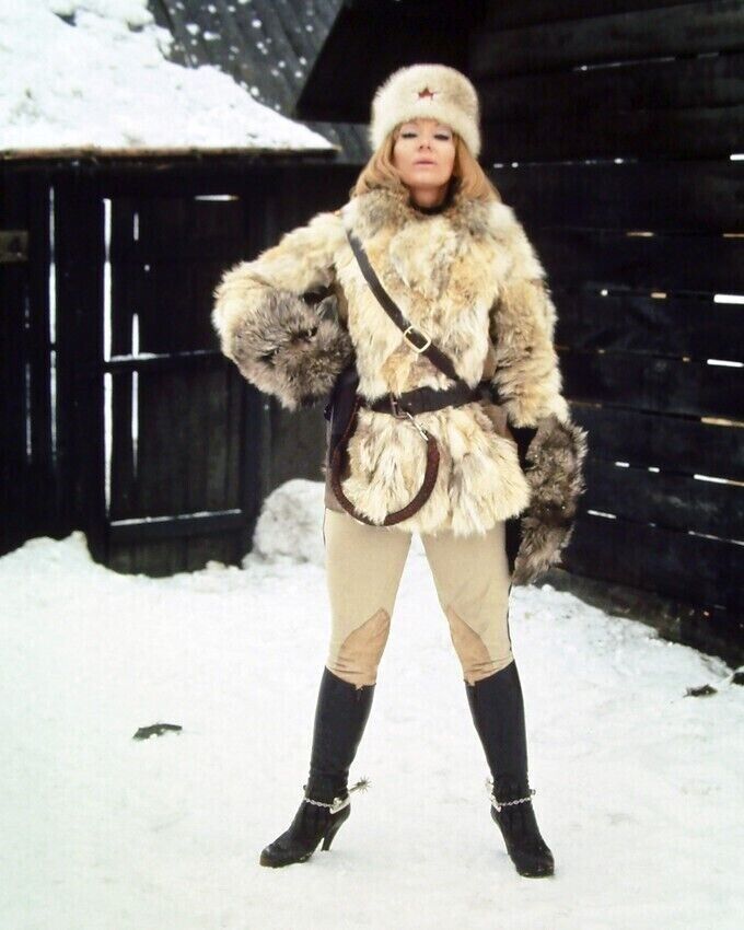 Ilsa The Tigress Of Siberia Dyanne Thorne In Leather Boots In Snow 8x10 photo