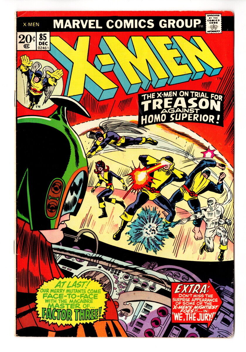 X-Men #85,  We, the Jury, Juggernaut cameo, December 1973 Better Grade