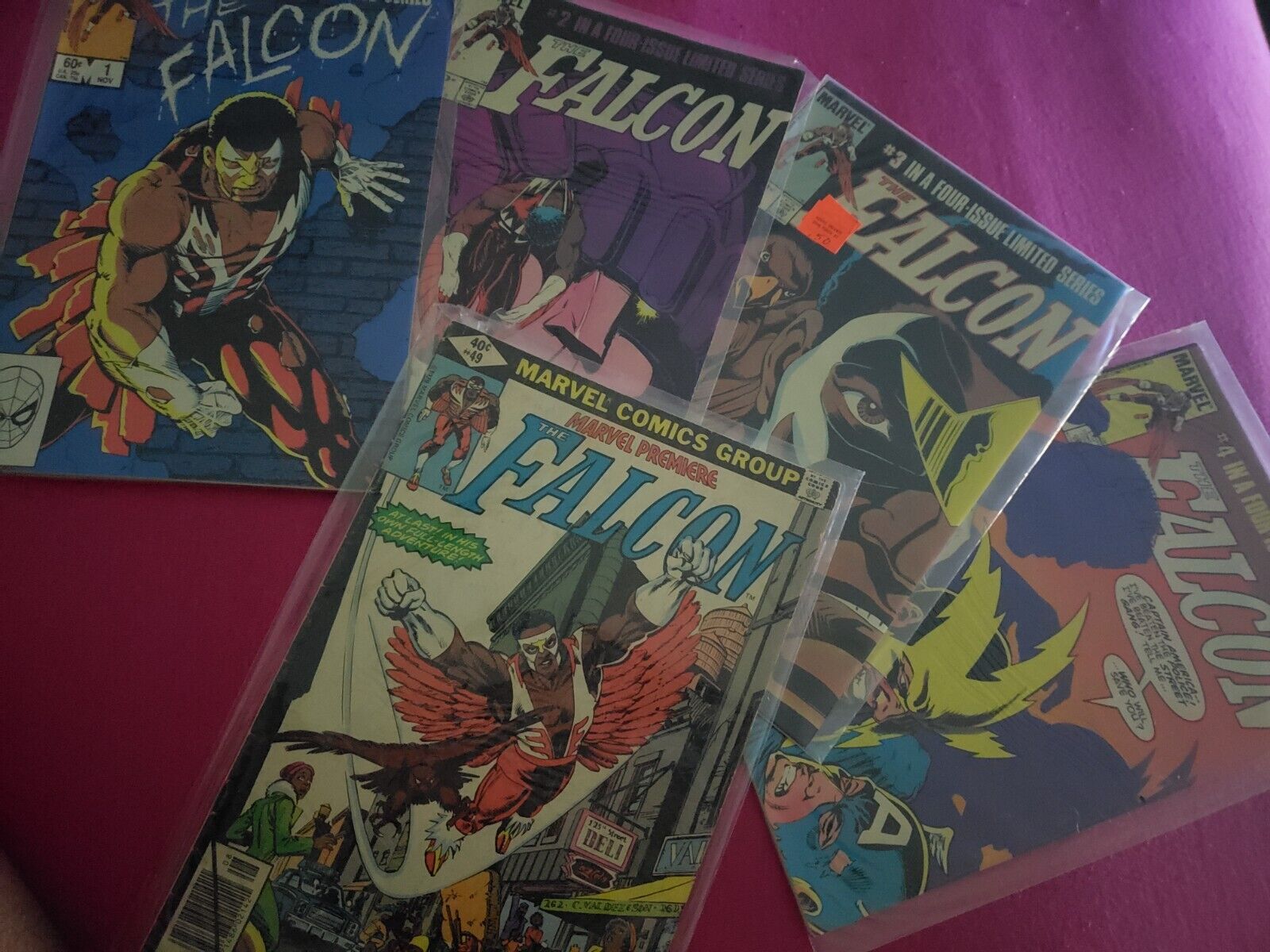 THE FALCON #s 1 - 4:  Complete Limited Series (Marvel, 1983 - 1984) & #49 1979